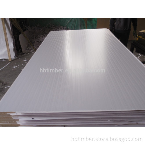 HMR warm white melamine faced density fiberboard first class factory MDF